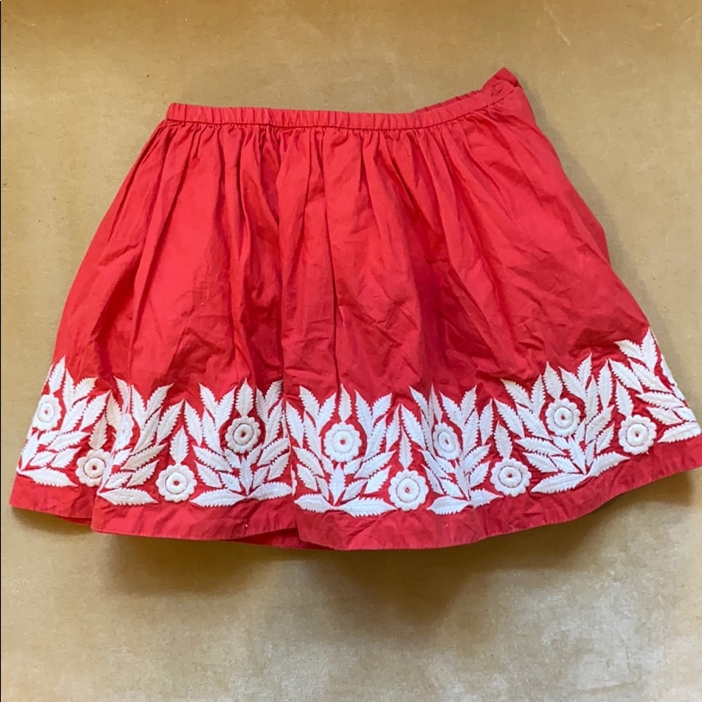 Childrens red bonpoint skirt